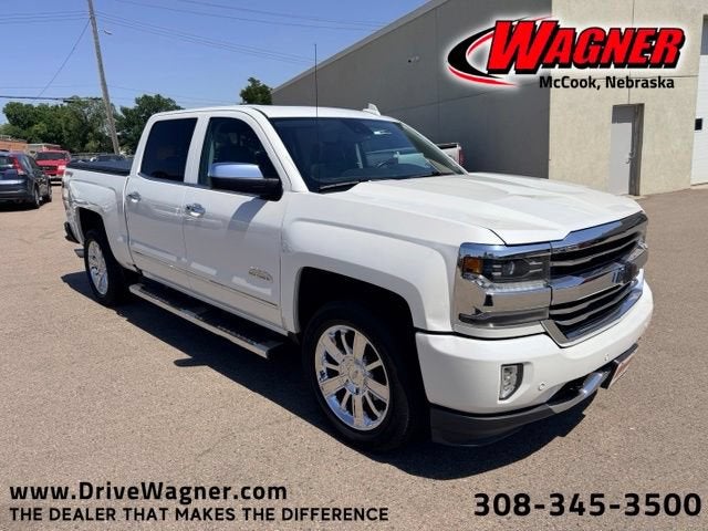 2017 Chevrolet Silverado 1500 High Country in Iridescent Pearl Tricoat — front three-quarter view