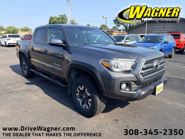 2017 Toyota Tacoma TRD Off-Road in Magnetic Gray Metallic — front three-quarter view